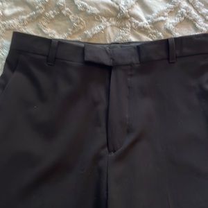 Calvin Klein Young Mens Black Dress Pants